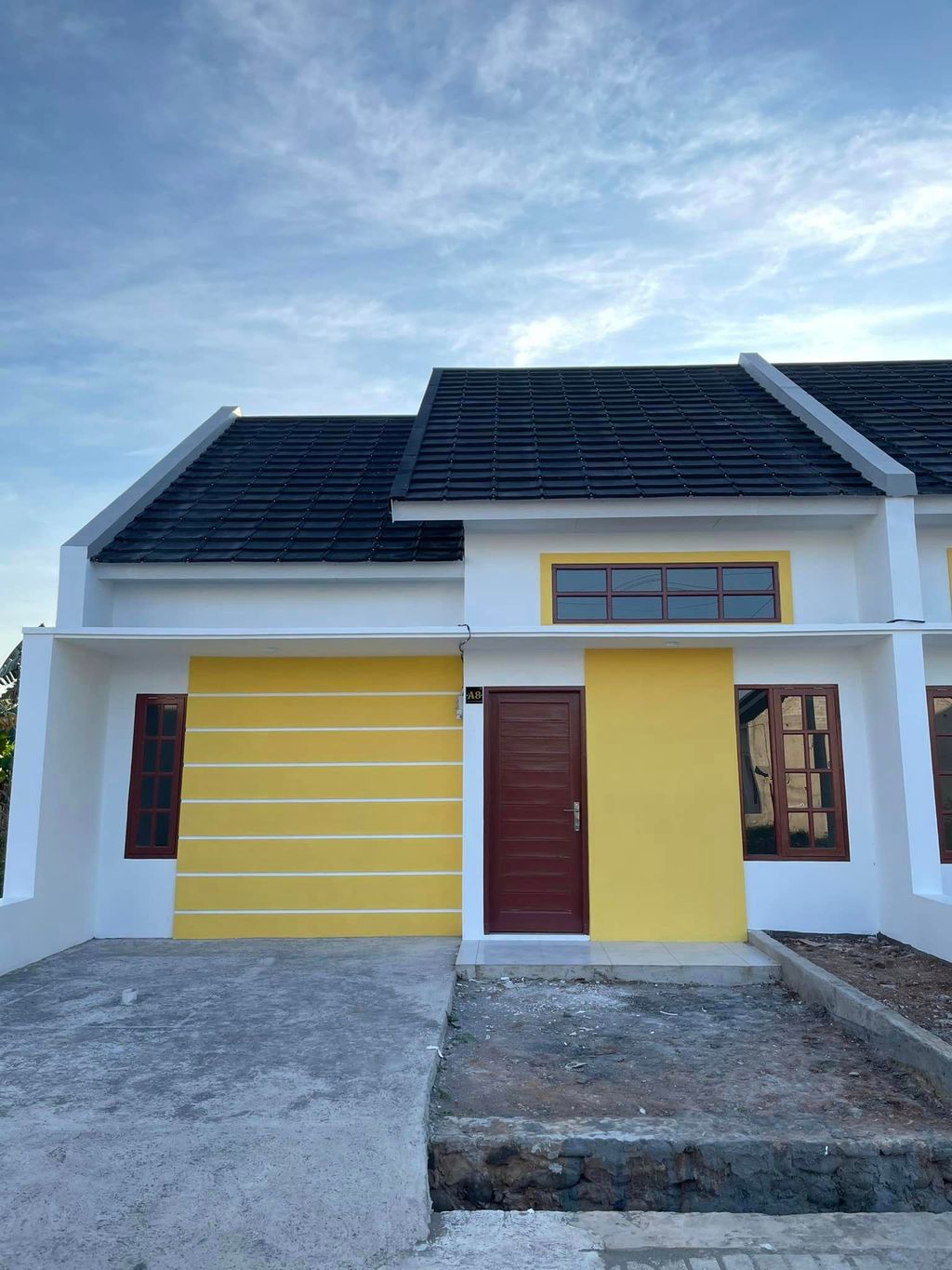 foto tampak rumah tipe 50 perumahan Grand Andana Residence