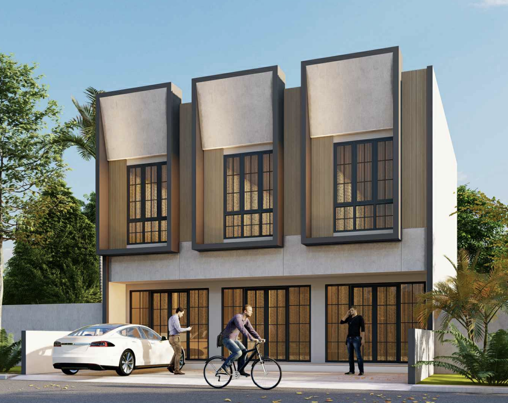 foto tampak rumah tipe 70/50 perumahan Nova Viera