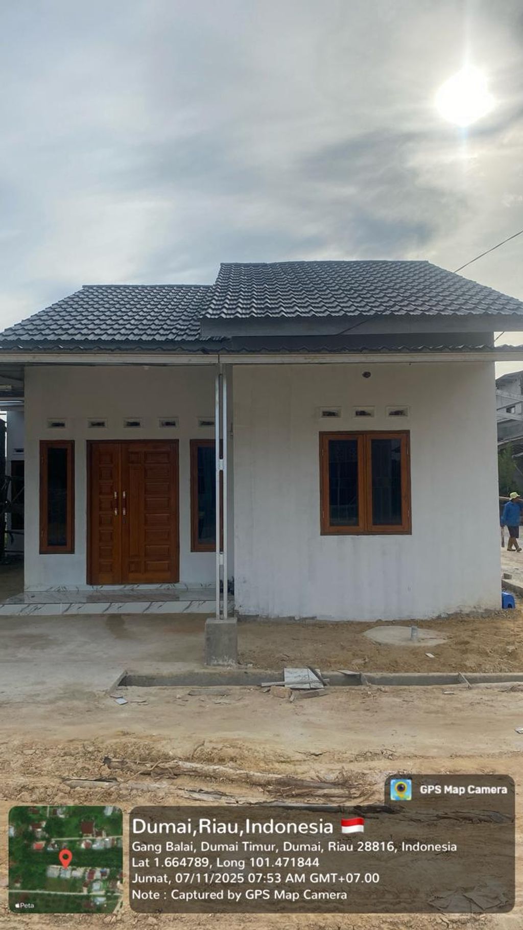 foto tampak rumah tipe 36 perumahan Griya Nafadya 2