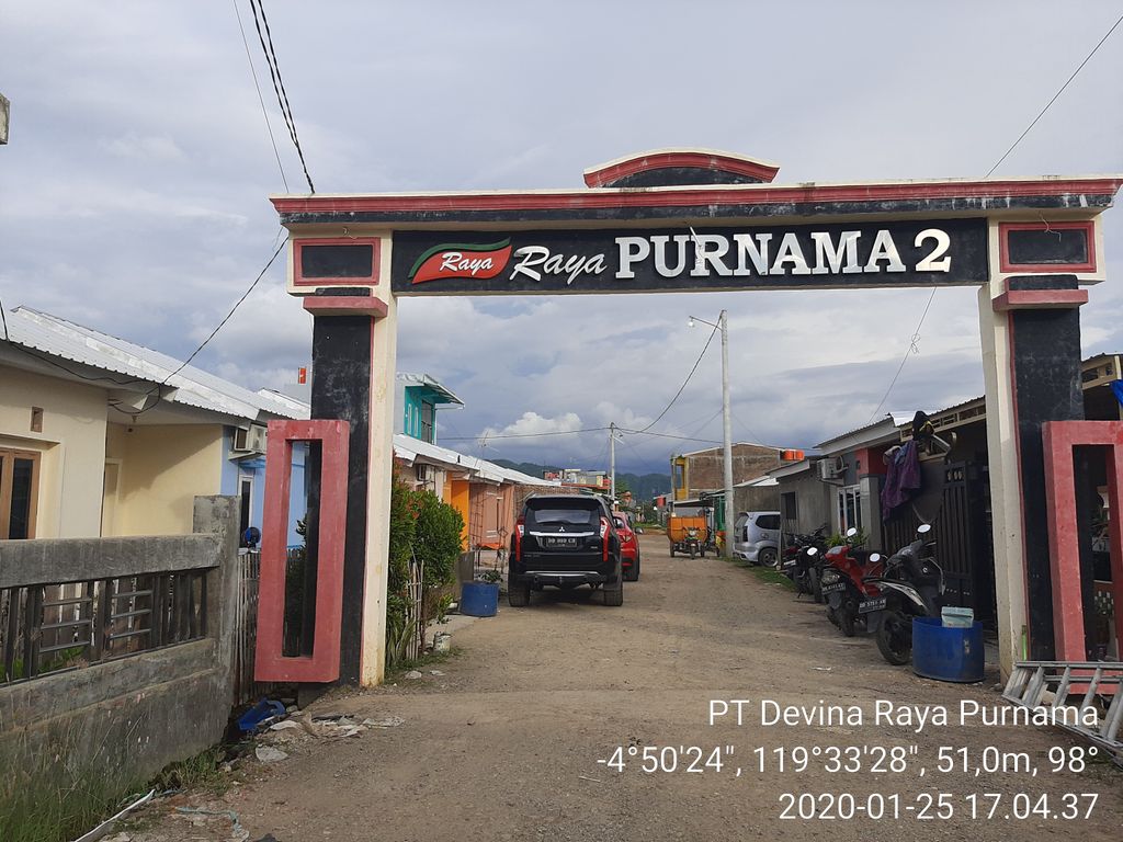 foto gerbang perumahan RAYA PURNAMA 2 TAHAP 3