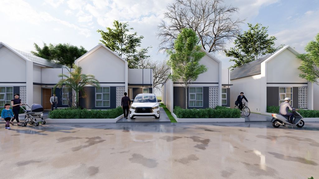 foto tampak rumah tipe 36/90 perumahan TAMAN PURI RESIDENCE