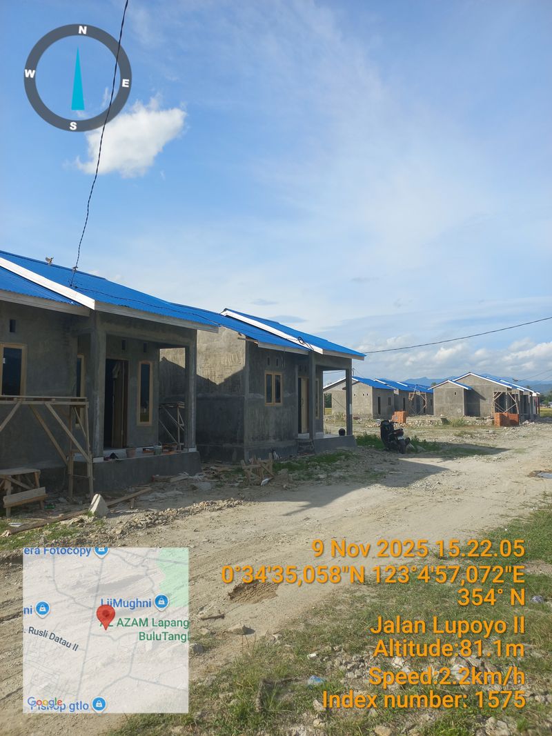 foto posisi tengah perumahan Perum. Lupoyo Alam Permai