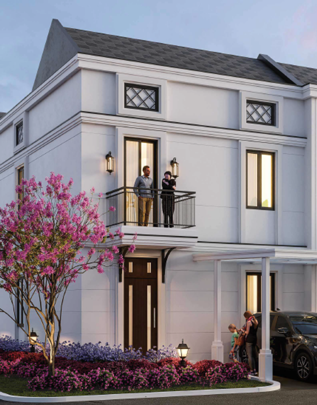 foto tampak rumah tipe BS Hook perumahan SUMMARECON MUTIARA MAKASSAR CLUSTER TOPAZ