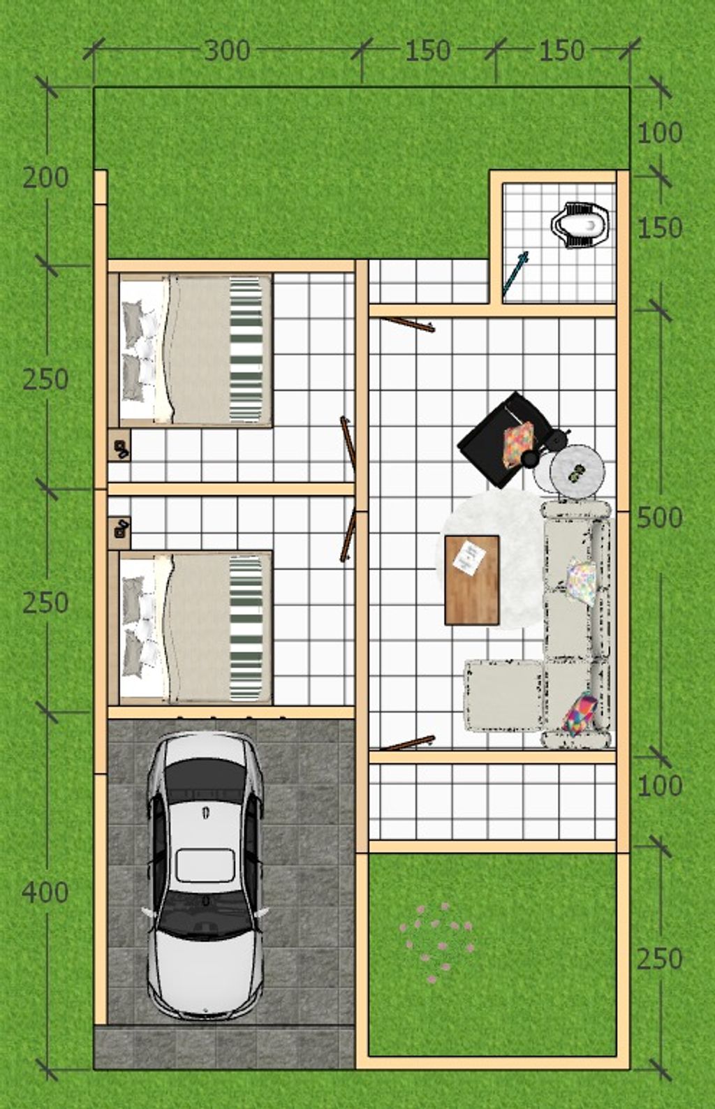 foto denah rumah tipe Subsidi perumahan MELATI HARMONY RESIDENCE