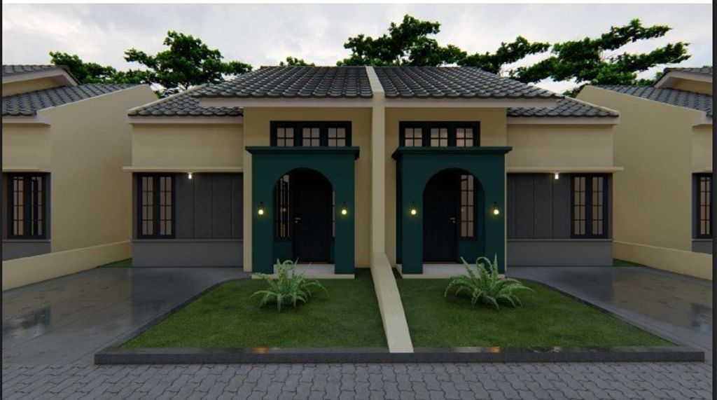 foto tampak rumah tipe 36 perumahan RAFFLESS RESIDENCE 5