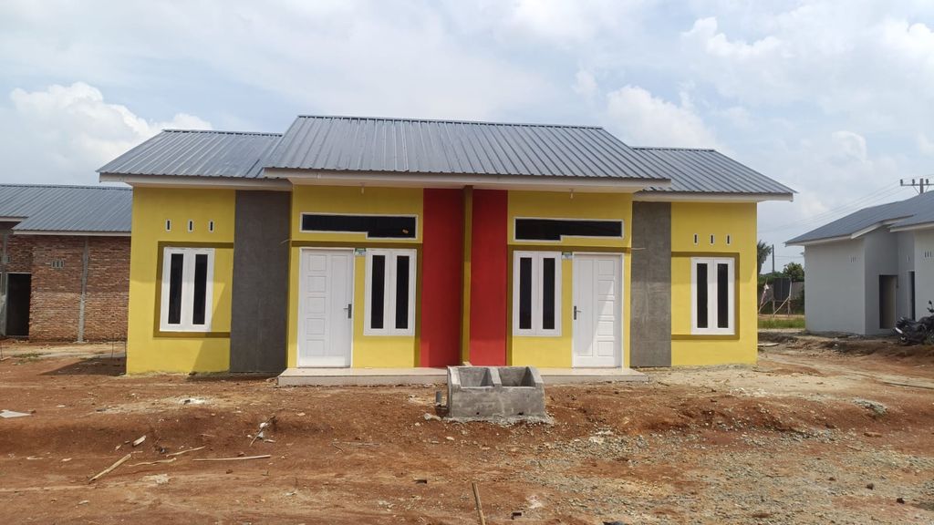 foto tampak rumah tipe 36/91 perumahan Cahaya silali residence
