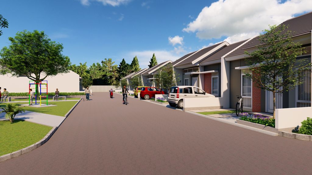 foto posisi tengah perumahan GRIYA ARTHA BUARAN JATI