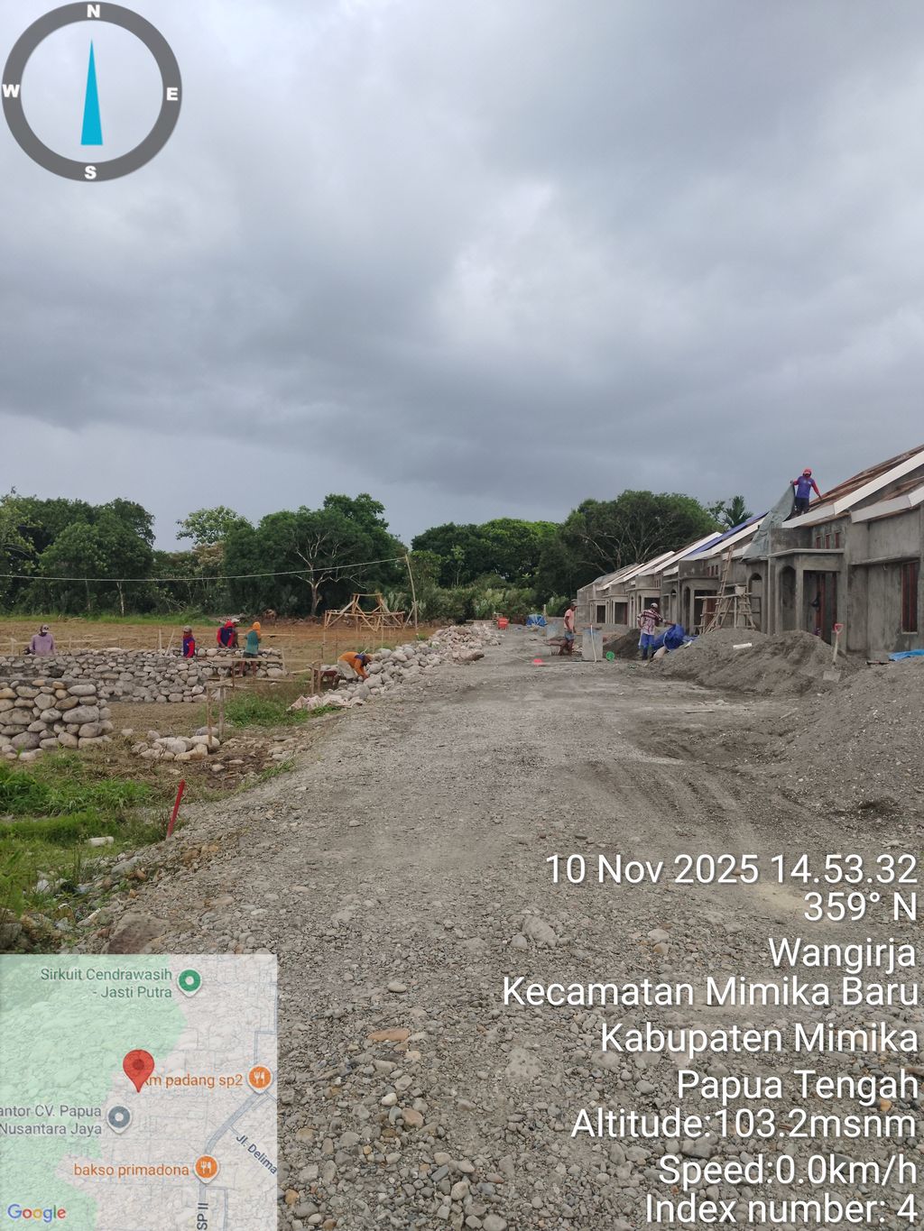 foto posisi tengah perumahan RAFFLESS RESIDENCE 5