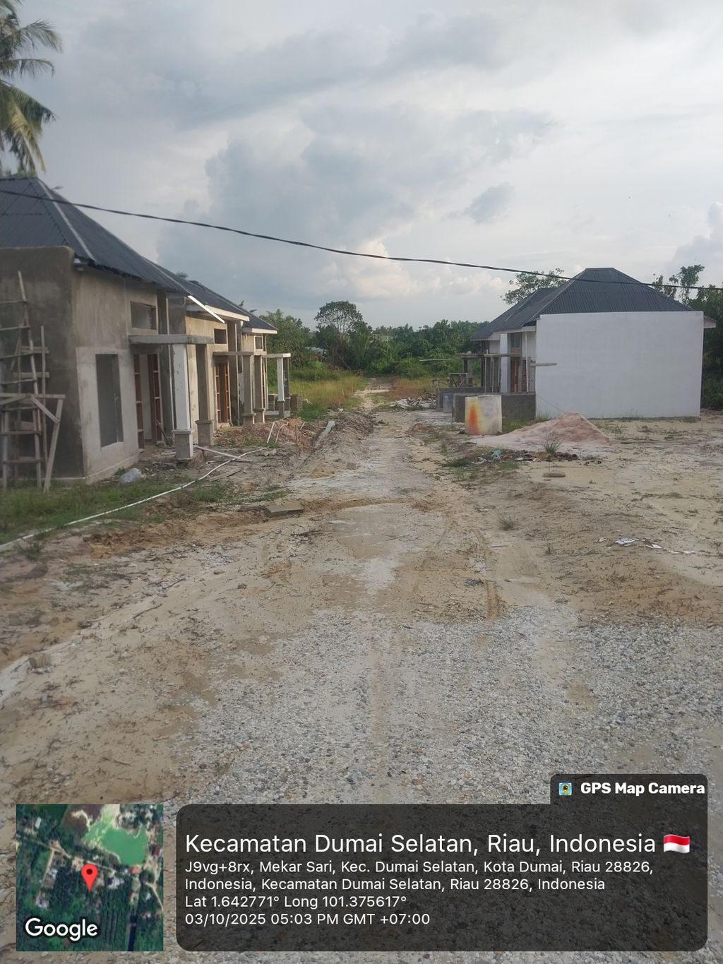 foto posisi tengah perumahan BINTANG SHAFA RESIDENCE