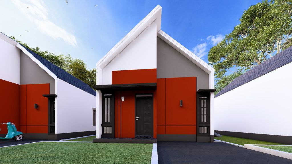 foto tampak rumah tipe 36 perumahan GRIYA UTAMA ASRI 3