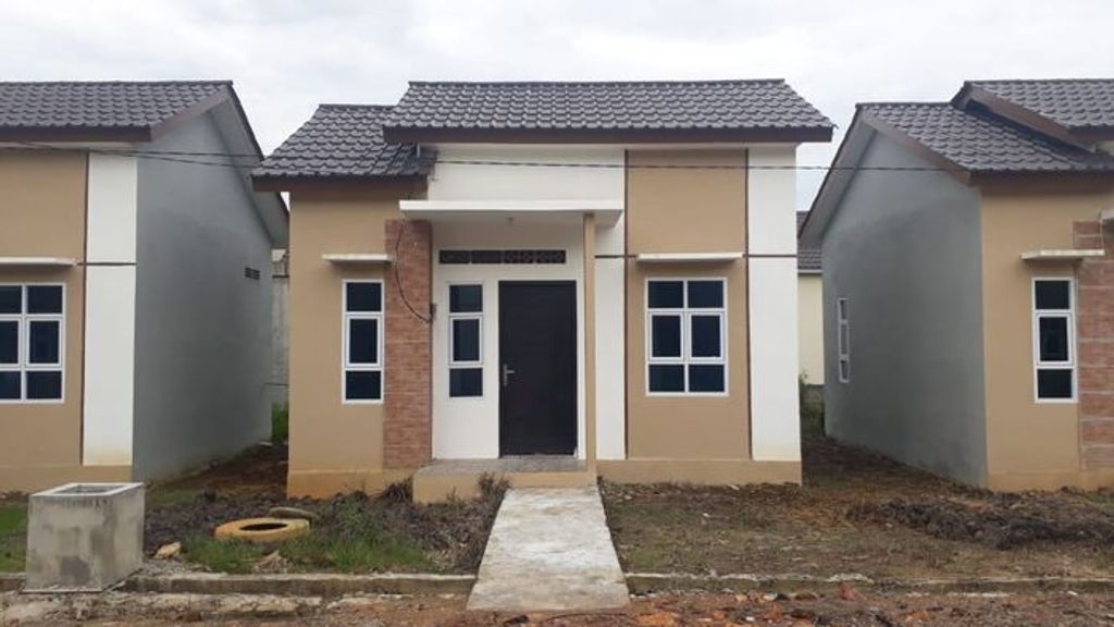 foto tampak rumah tipe 36 perumahan Gading Permai Residence