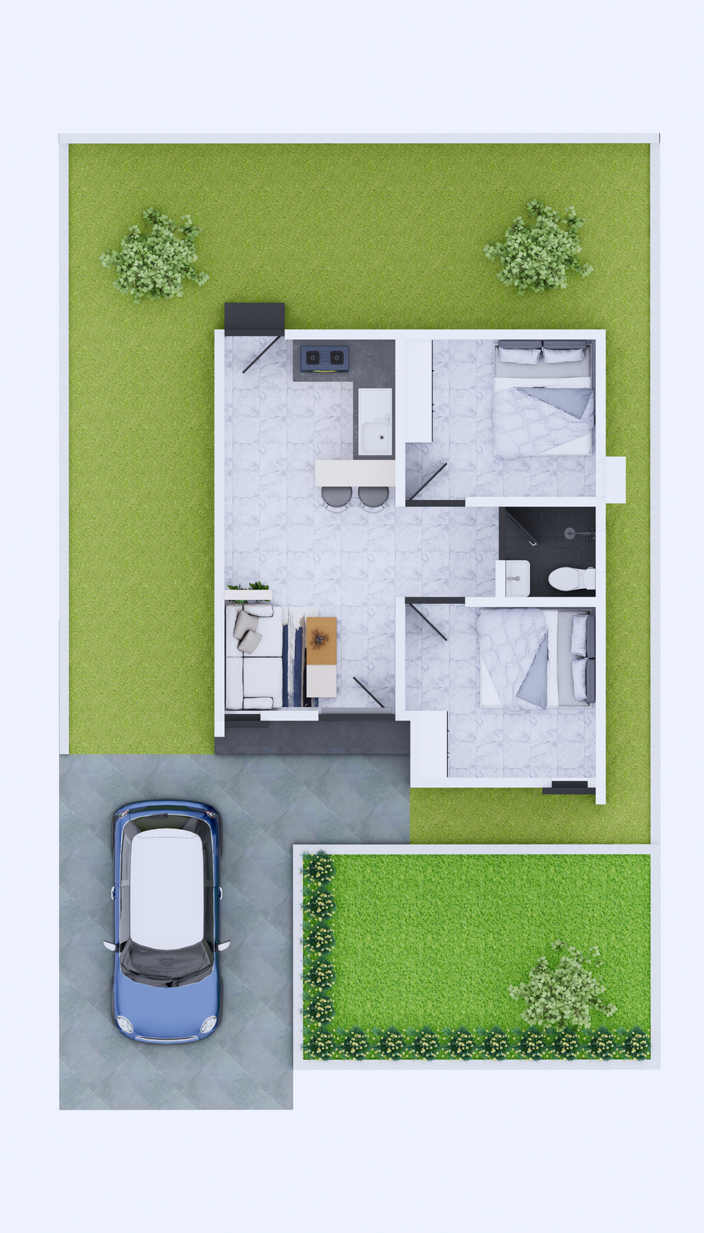 foto denah rumah tipe 36 perumahan GRIYA UTAMA ASRI 3