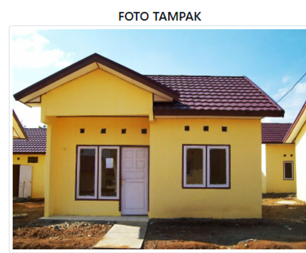 foto tampak rumah tipe 36/120m2 perumahan GRAHA PRAJA PERMAI