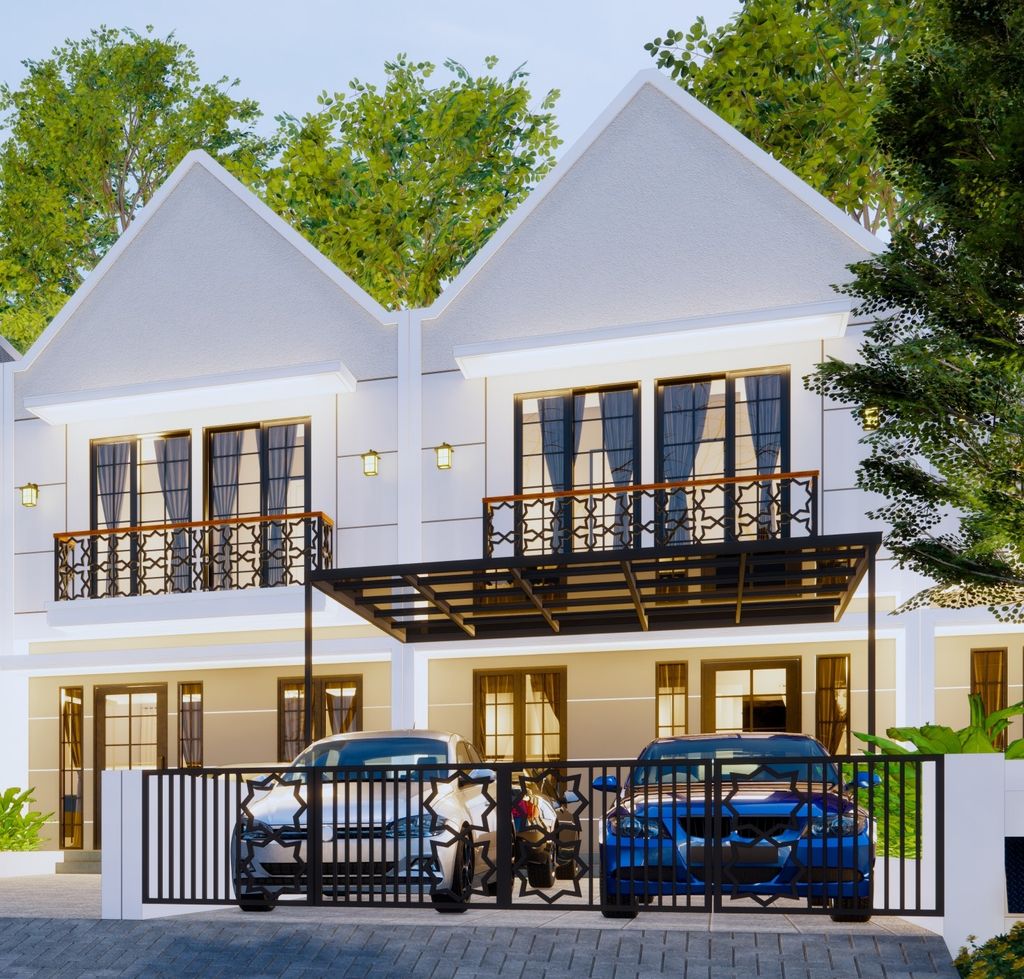 foto tampak rumah tipe WISTERIA (RUCON) perumahan HEAVENLAND PARK