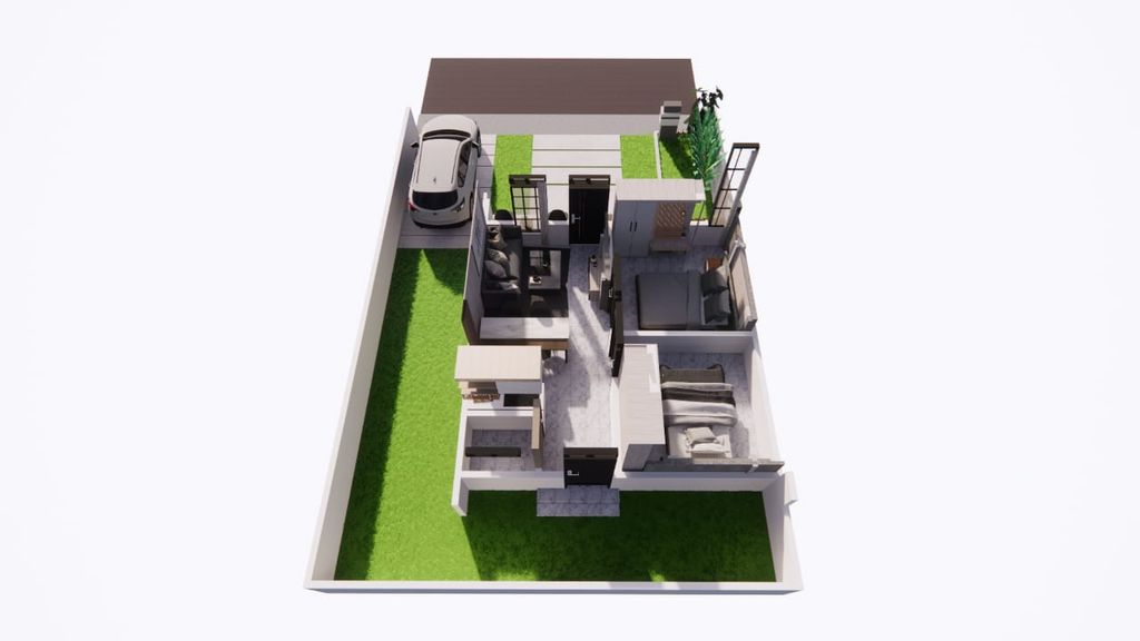 foto denah rumah tipe SCANDINAVIAN perumahan Family Land 3