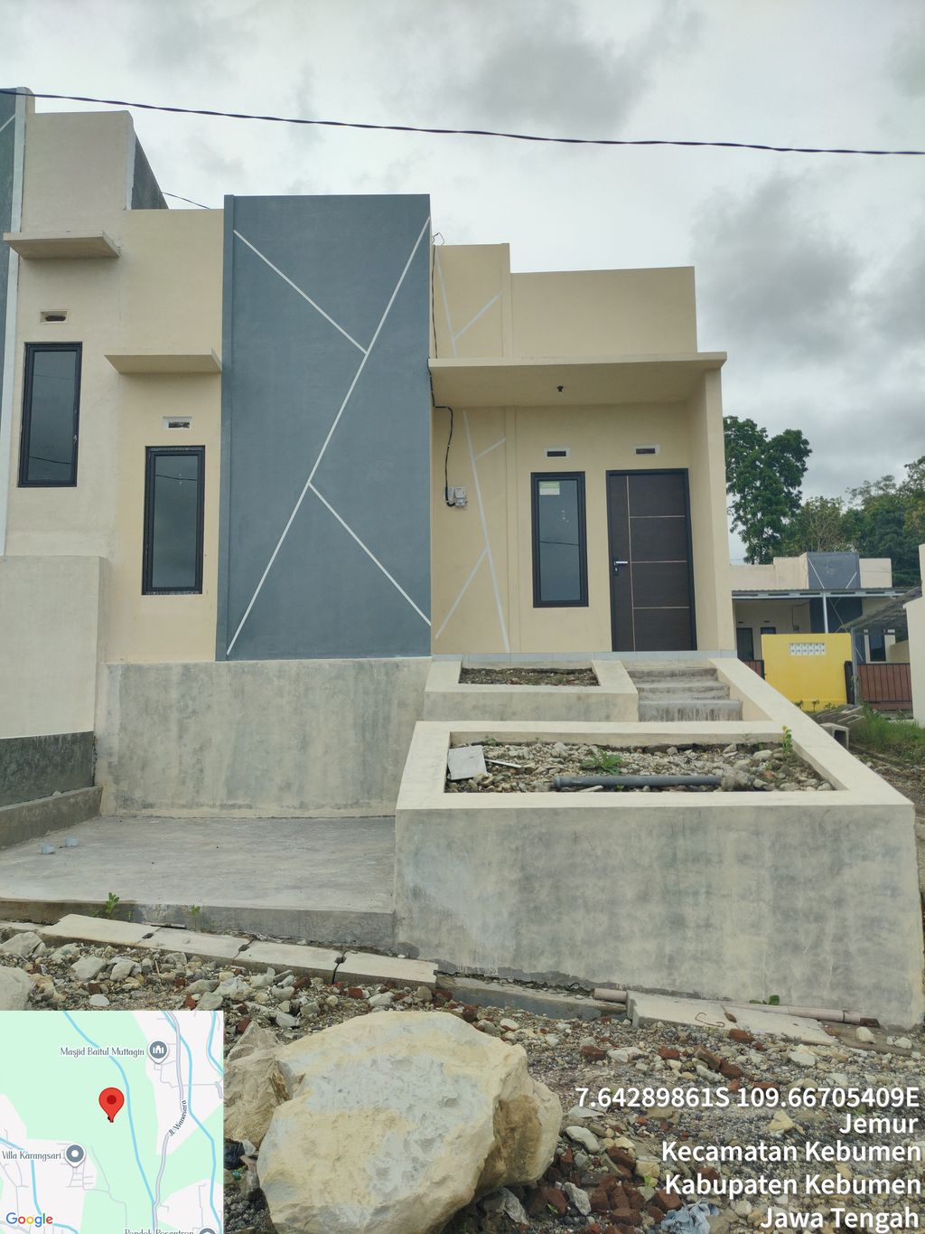 foto tampak rumah tipe 33 perumahan Cluster ASHA