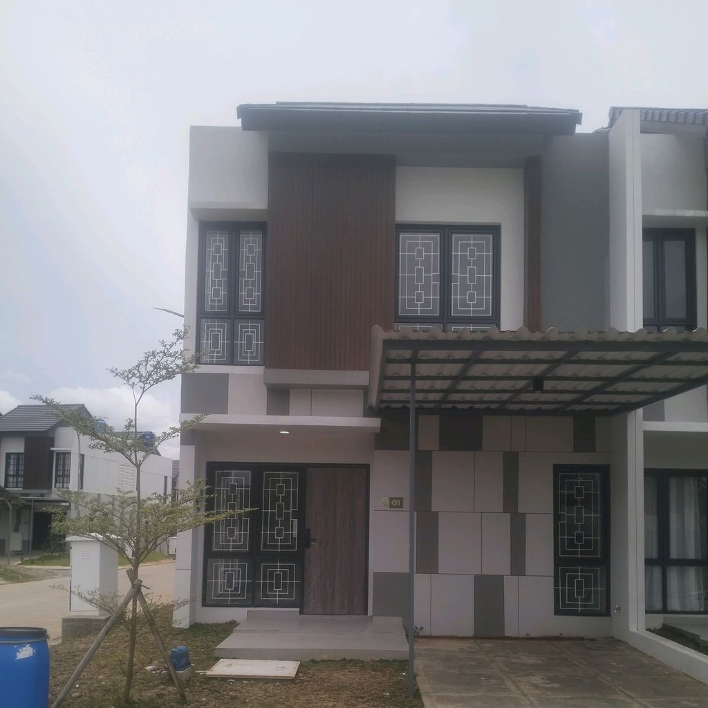 foto tampak rumah tipe SAPPHIRE perumahan GRAND ALMAS RESIDENCE
