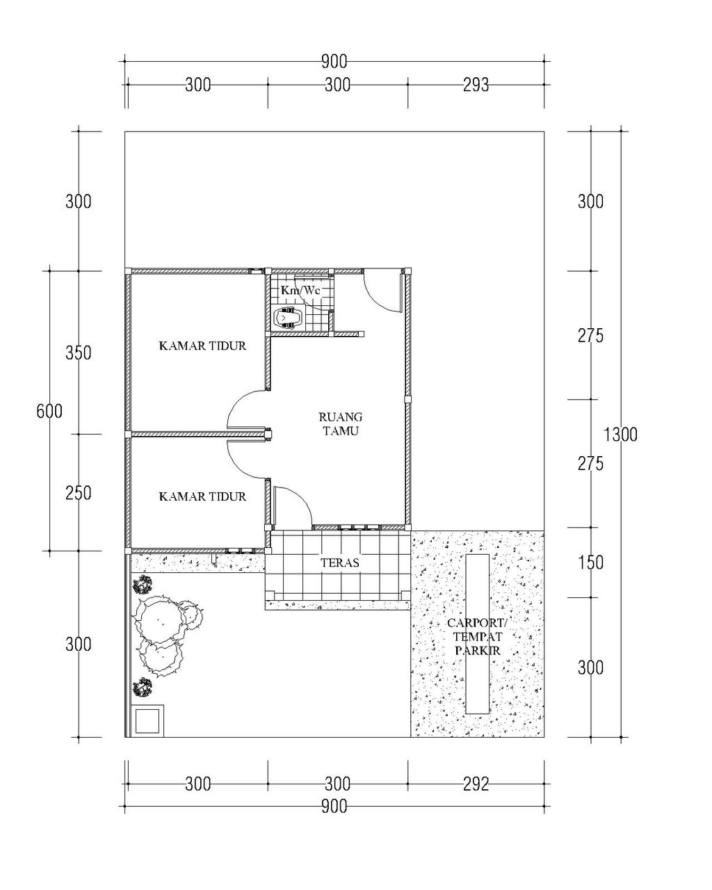 foto denah rumah tipe Subsidi perumahan Aruna Residence