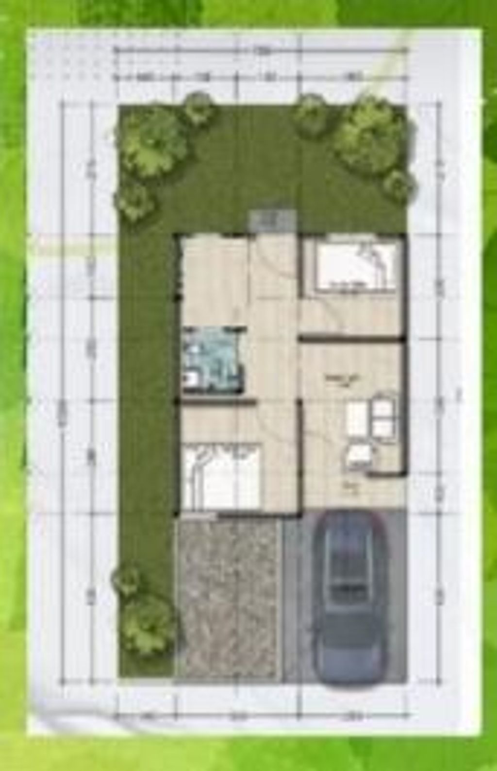 foto denah rumah tipe 36/96 perumahan GRIYA INTAN PERMATA