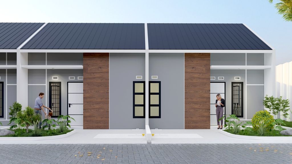 foto tampak rumah tipe 36 perumahan BUNGSU SIERRA