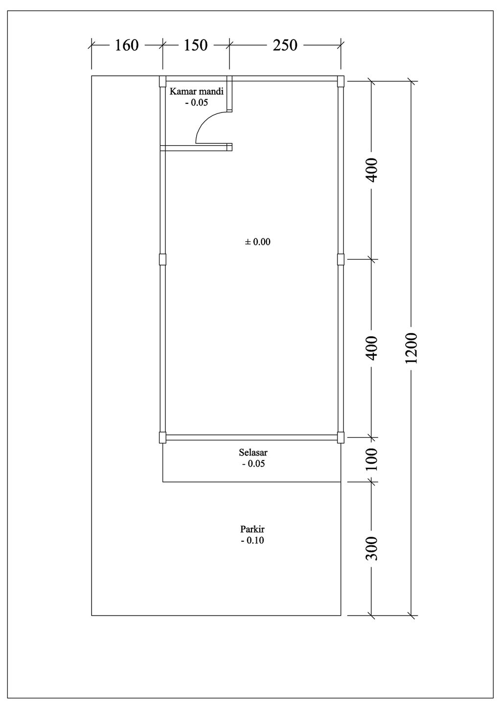 foto denah rumah tipe Kios 32/67 perumahan GRIYA REVARI INDAH