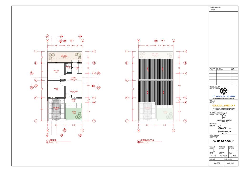 foto denah rumah tipe 36 perumahan GRAHA ASIDO 9