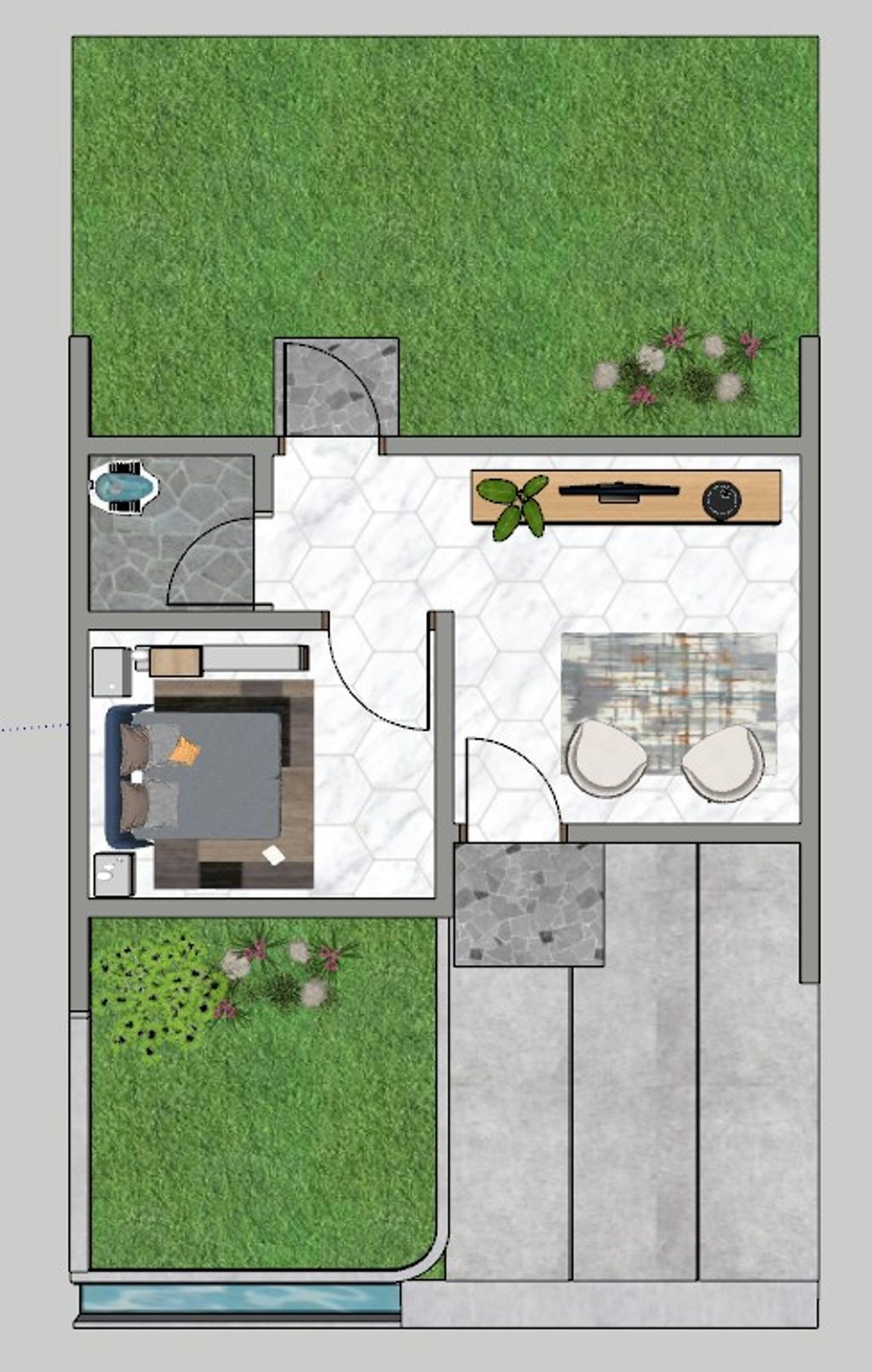 foto denah rumah tipe 22 6x12 perumahan Rancaekek Permai 2