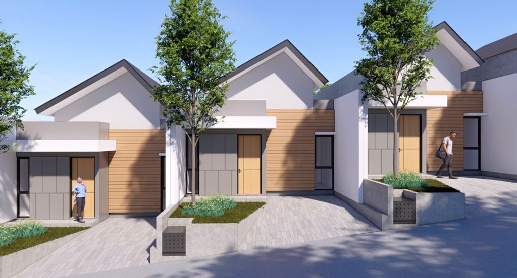 foto tampak rumah tipe 36 perumahan Perumahan Saka Regency