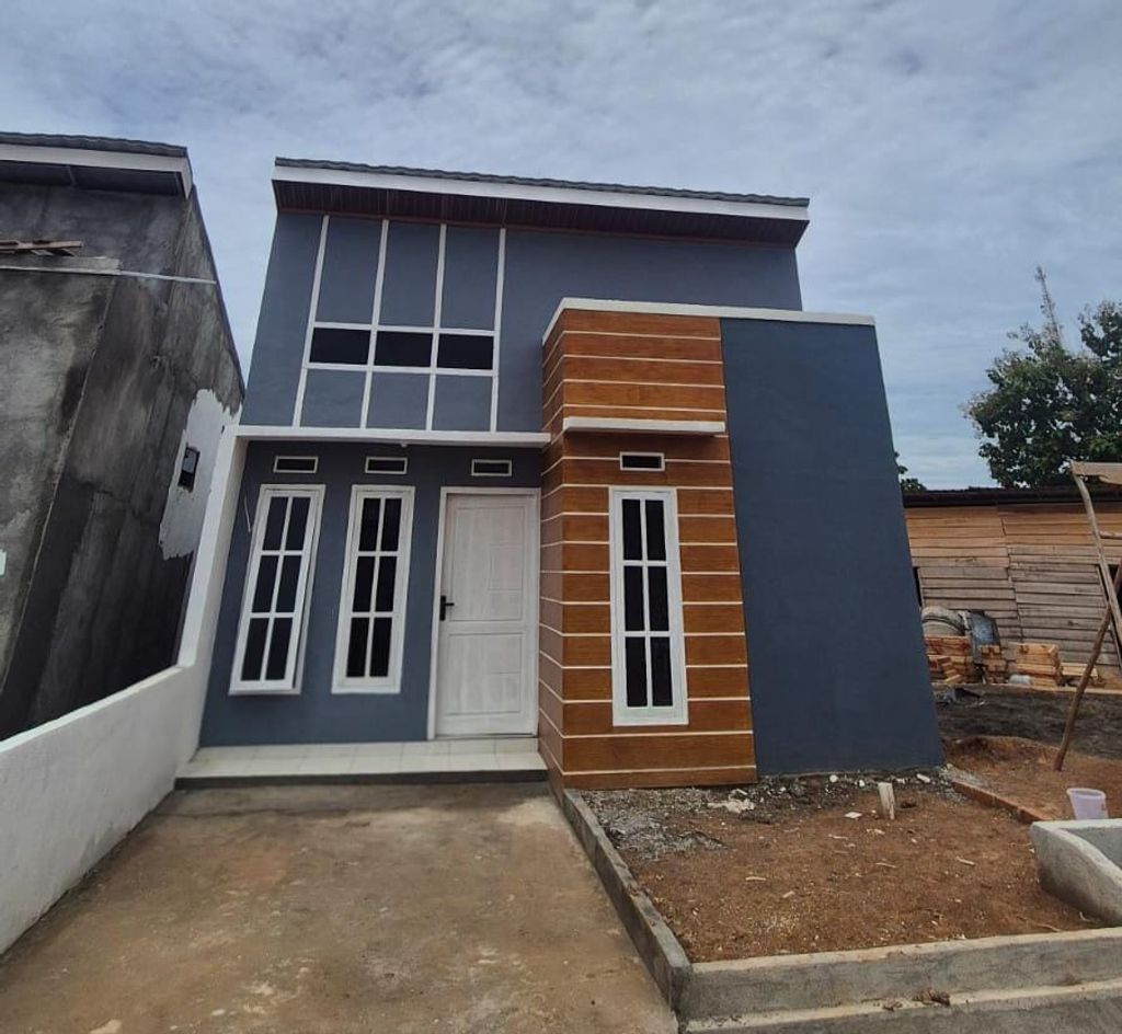 foto tampak rumah tipe Zhafirah 36 perumahan Zhafirah Regency