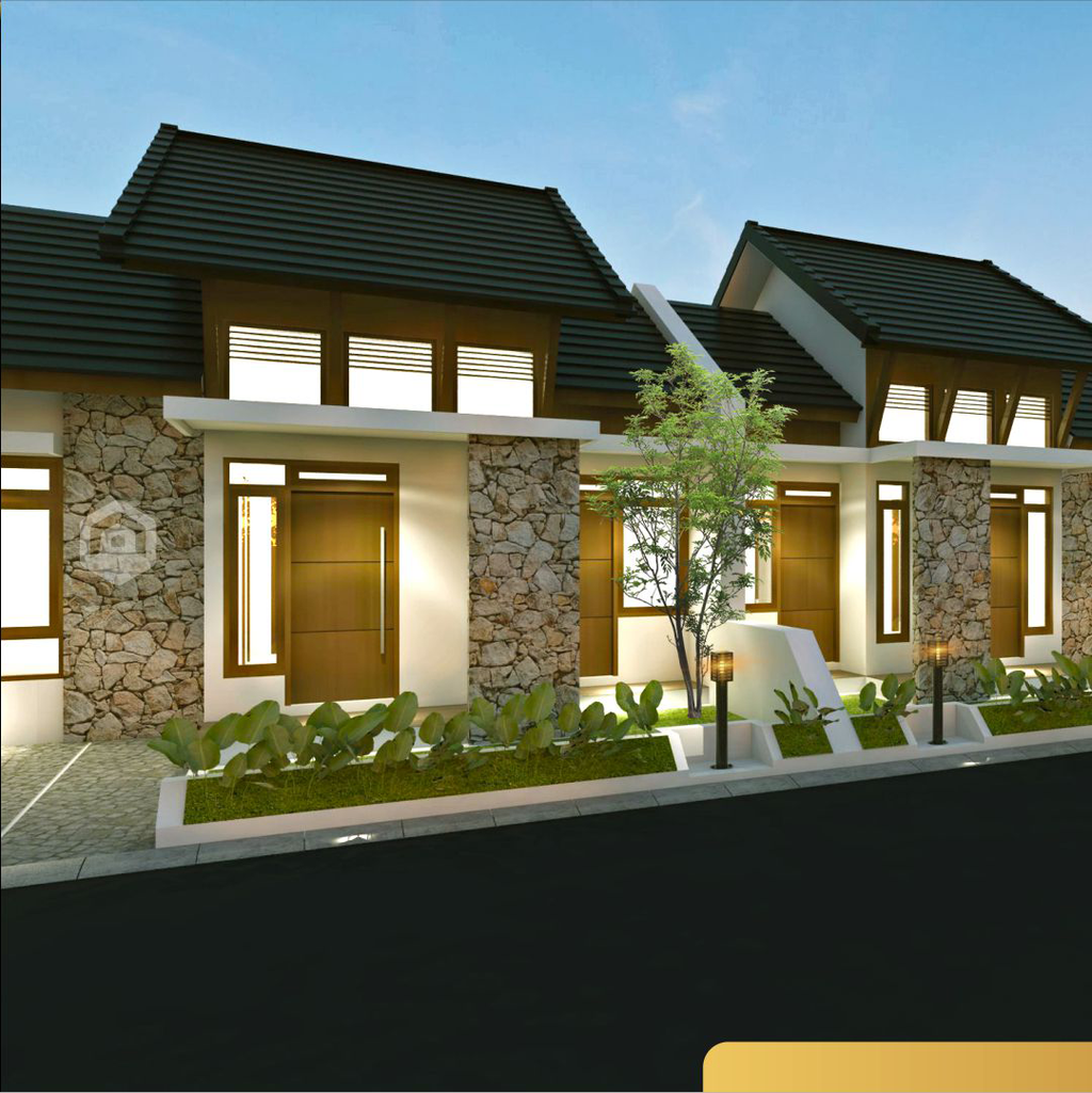 foto tampak rumah tipe ARUNA 45/82 perumahan Graha Arkananta
