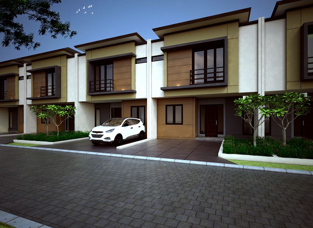 foto tampak rumah tipe 84/80 D-5 perumahan KSO PURI CEMPAKA