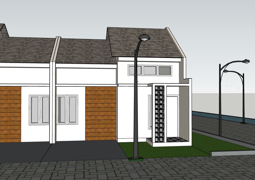 foto tampak rumah tipe STANDARD perumahan Rama Harmoni Residence 2