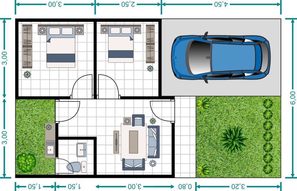 foto denah rumah tipe subsidi perumahan NAMIRA RESIDENCE