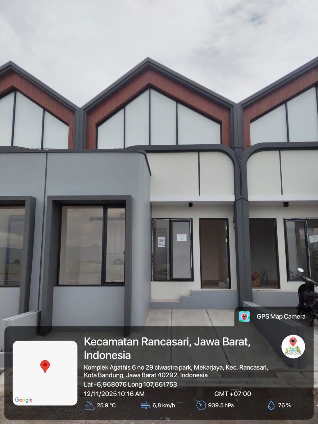 foto tampak rumah tipe 38 1 lantai (365) perumahan G-Land Ciwastra Park 2