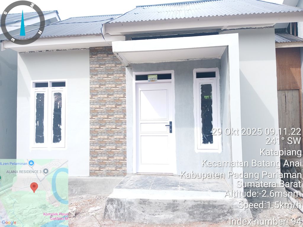 foto tampak rumah tipe 36 perumahan RUMAISHA VILLAGE 2