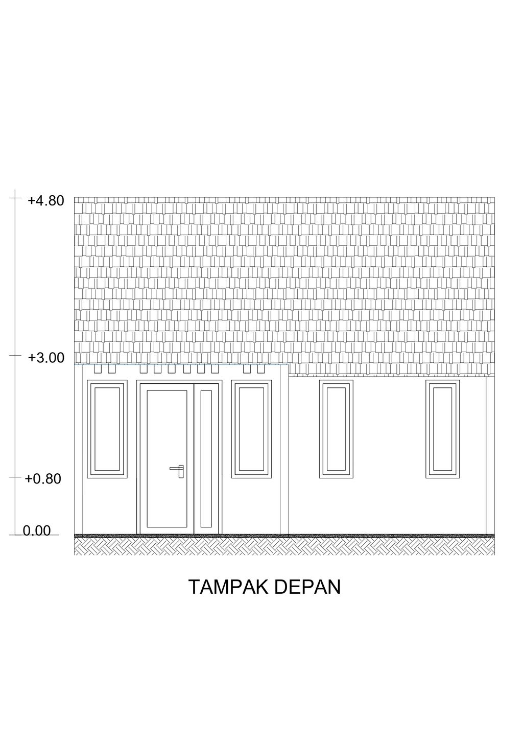 foto tampak rumah tipe 33/60 perumahan Puri Munjul Indah Tahap 2