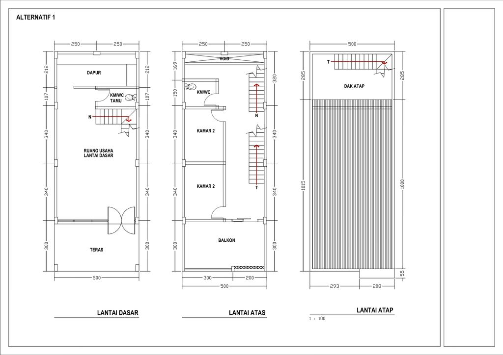 foto denah rumah tipe 130/104 perumahan Jatinangor City Park
