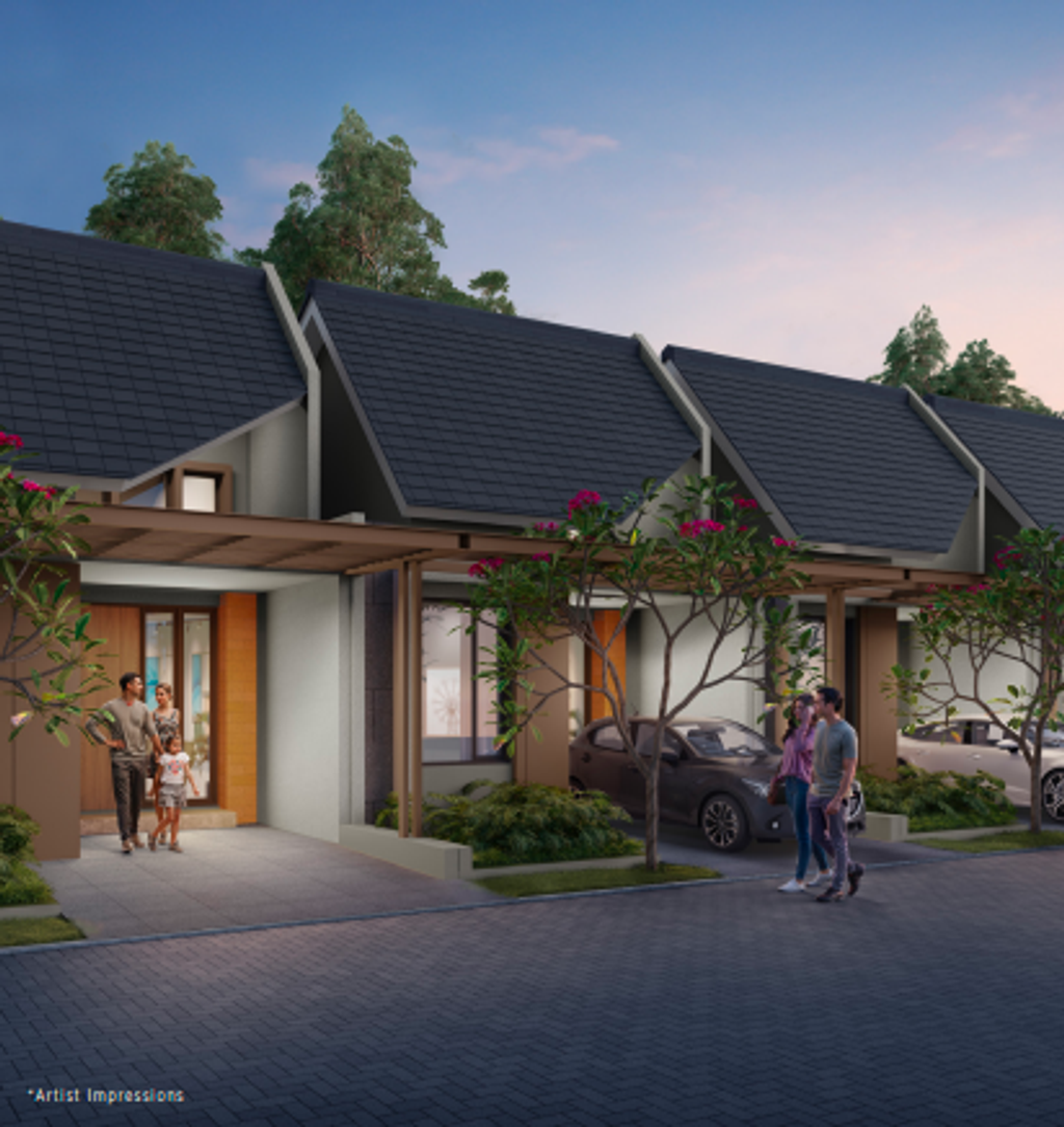 foto tampak rumah tipe CEDAR 6A perumahan CITRA 8 EXT