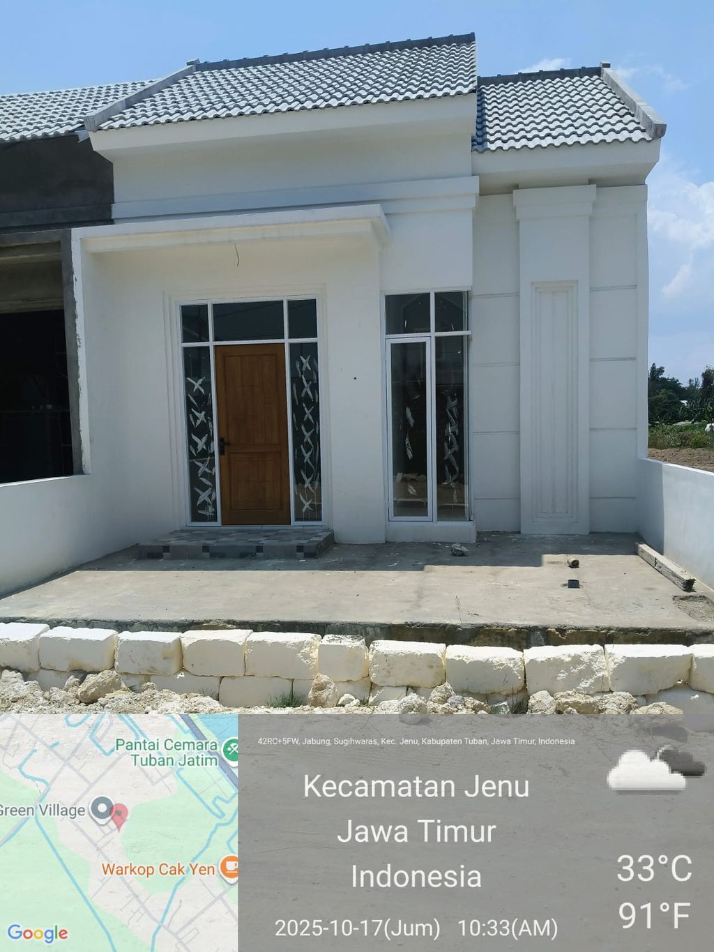 foto tampak rumah tipe 30 perumahan BUMI PERMAI RECIDENCE 2