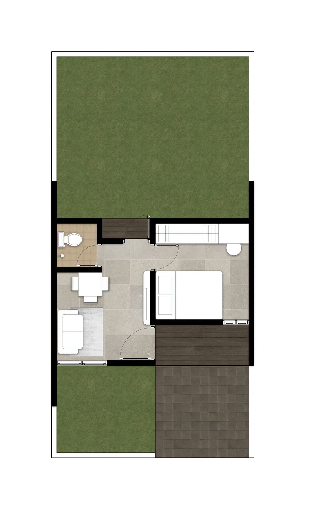 foto denah rumah tipe FLOREA 366JT perumahan Mutiara Columbus