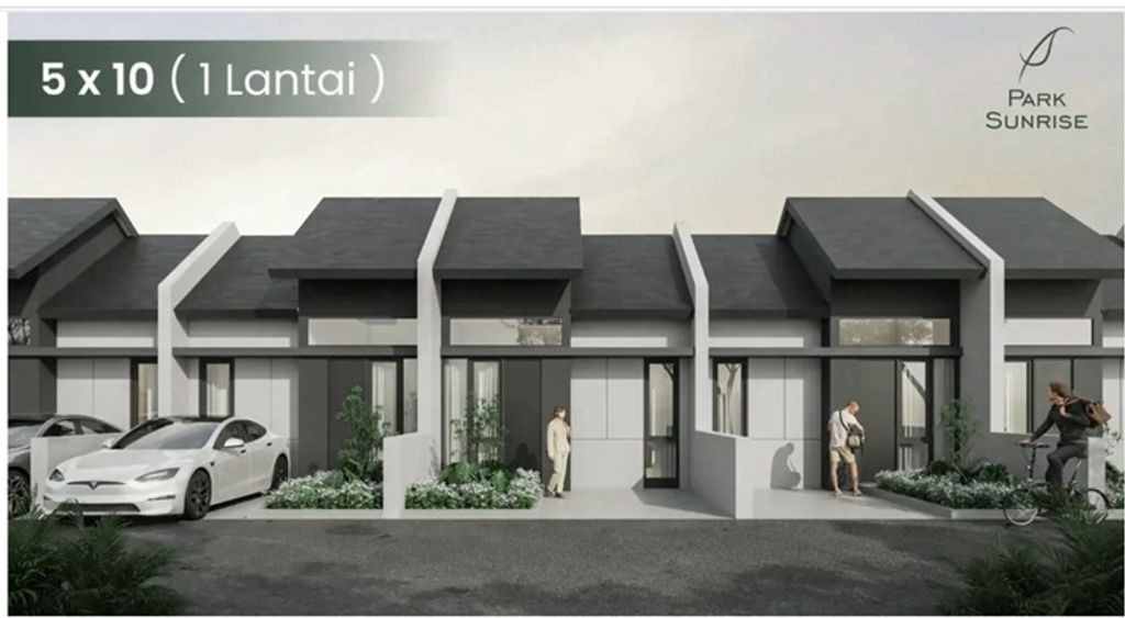 foto tampak rumah tipe RUMAH 5X9,5 LT 1 perumahan PARK SUNRISE B