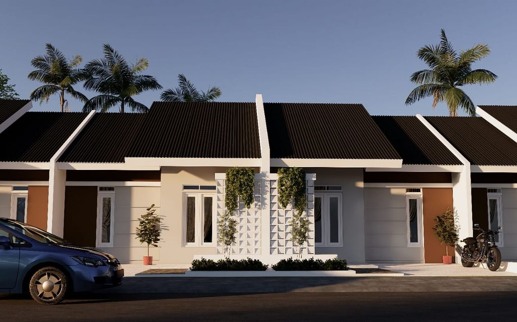 foto tampak rumah tipe 36/72 perumahan Sedhuta Land 3