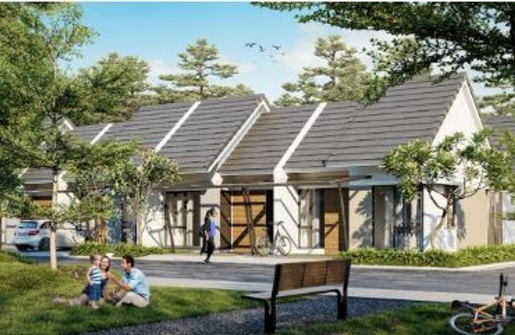 foto tampak rumah tipe FLOREA 406JT perumahan Mutiara Columbus