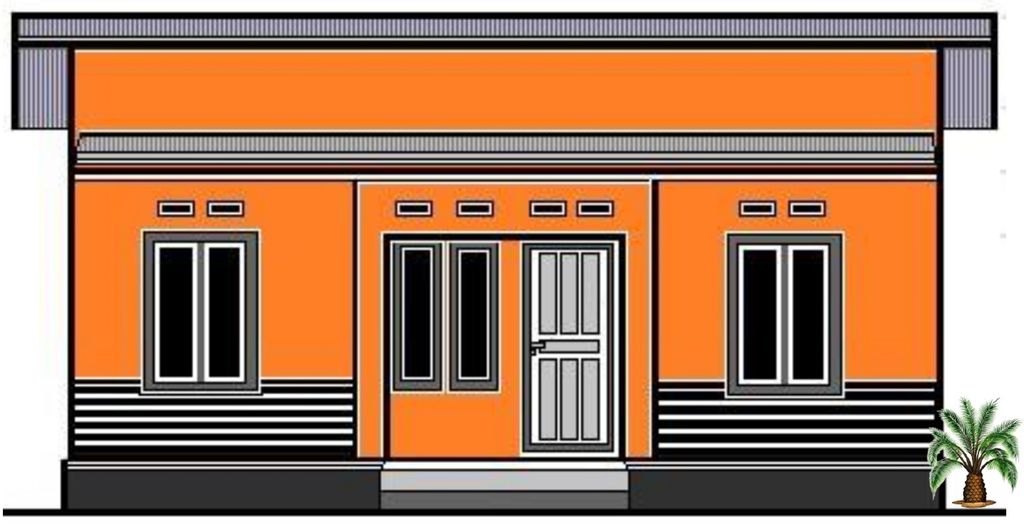 foto tampak rumah tipe 36 perumahan BERKAH RESIDENCE