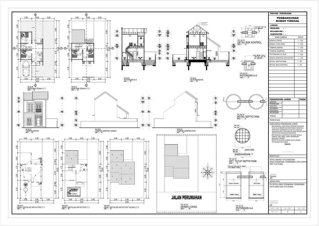 foto denah rumah tipe 65/135 C perumahan ALANA REGENCY TAMBAK OSO