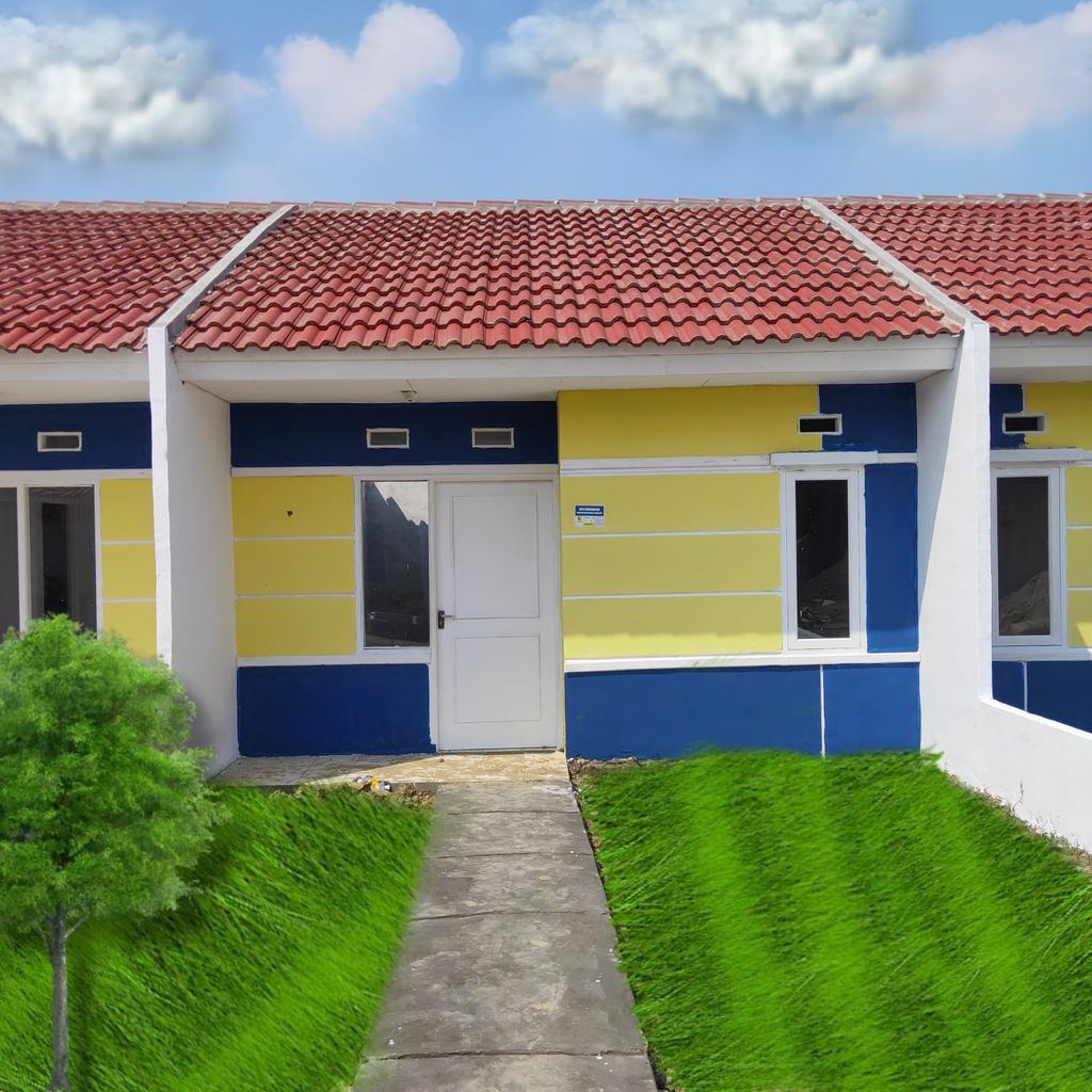 foto tampak rumah tipe 36 perumahan WAHANA BABELAN 