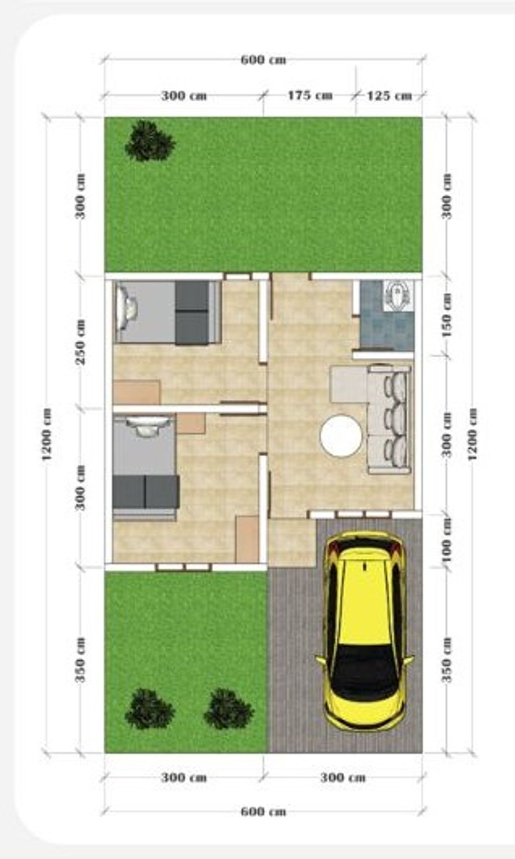 foto denah rumah tipe 30 perumahan RACHITA PARK 2