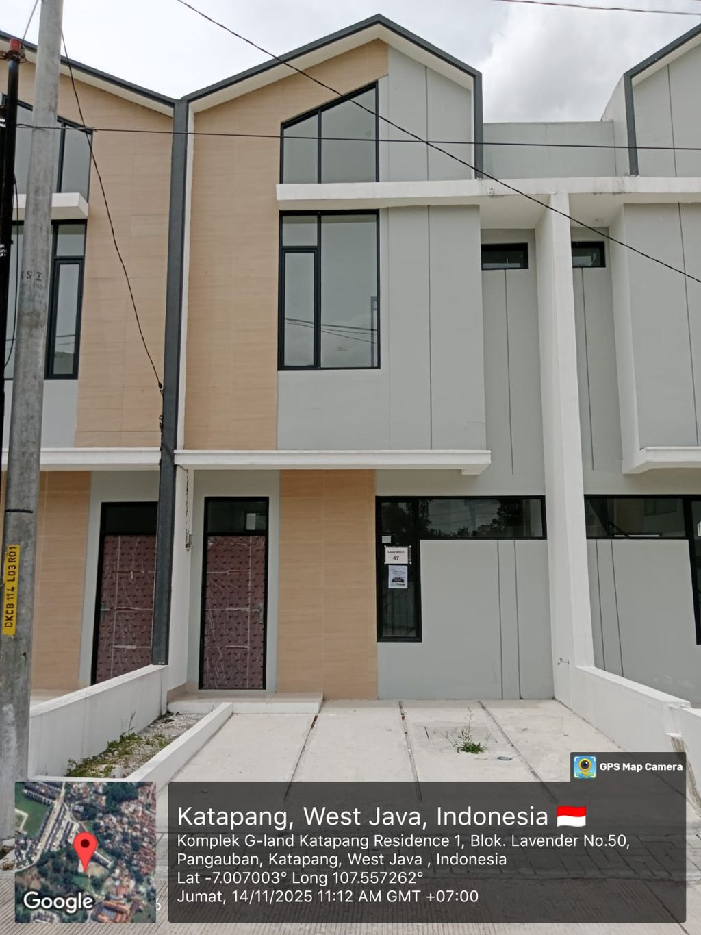 foto tampak rumah tipe 50 Compact (3 Kamar) High Ceiling (398) perumahan G-Land Katapang Residence 1