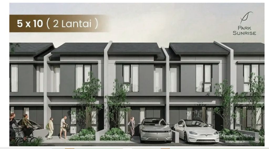 foto tampak rumah tipe RUMAH 5X10 LT 2 perumahan PARK SUNRISE B