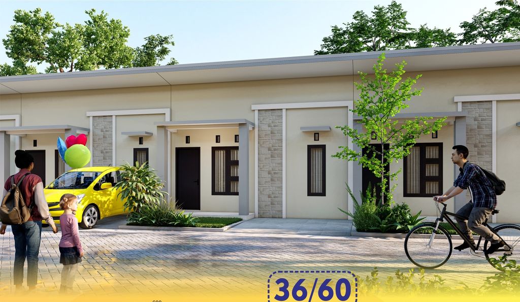 foto tampak rumah tipe 36 perumahan CITRA PESONA INDAH 4